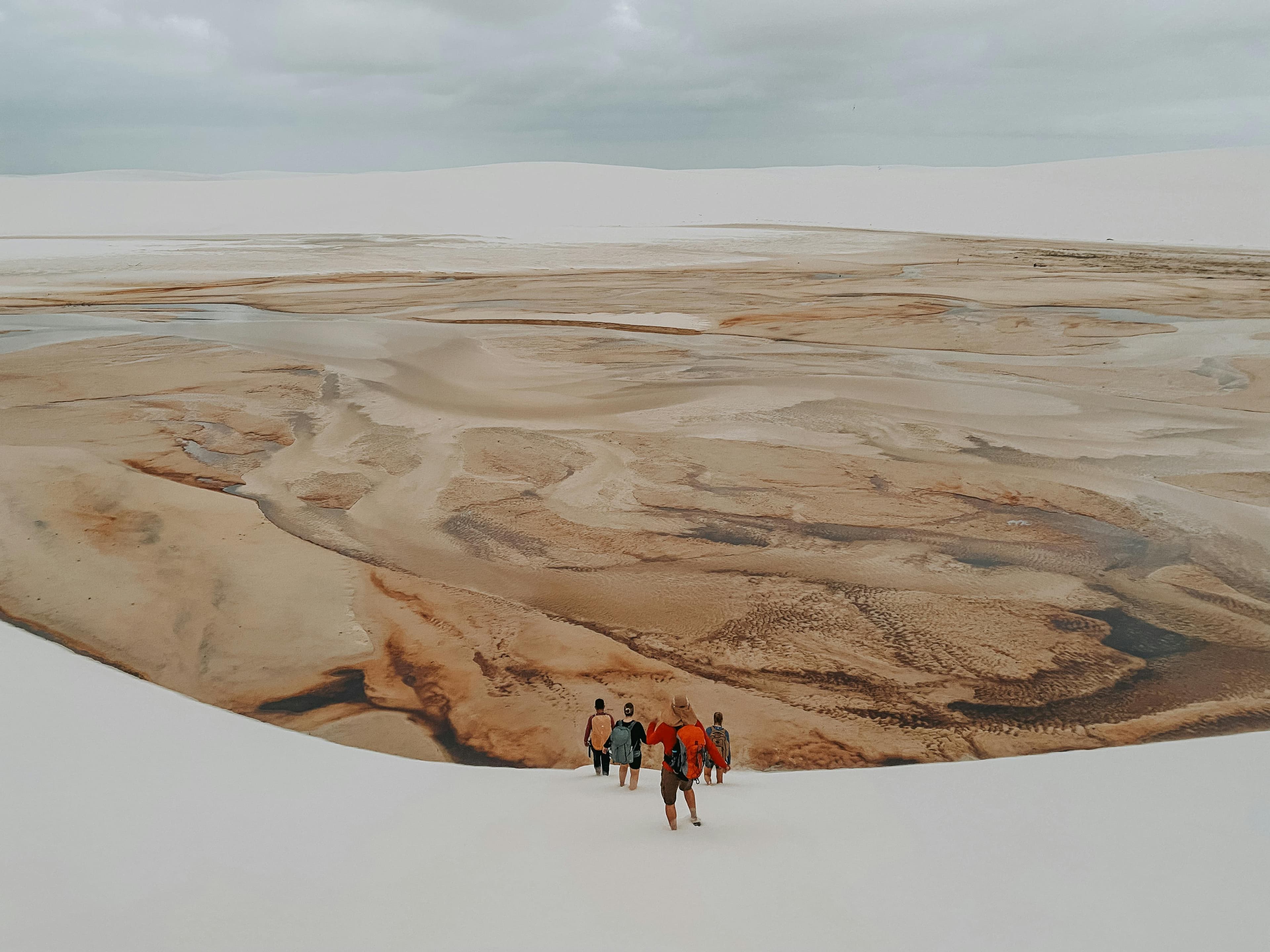 Textura das areias brancas dos Lençóis Maranhenses