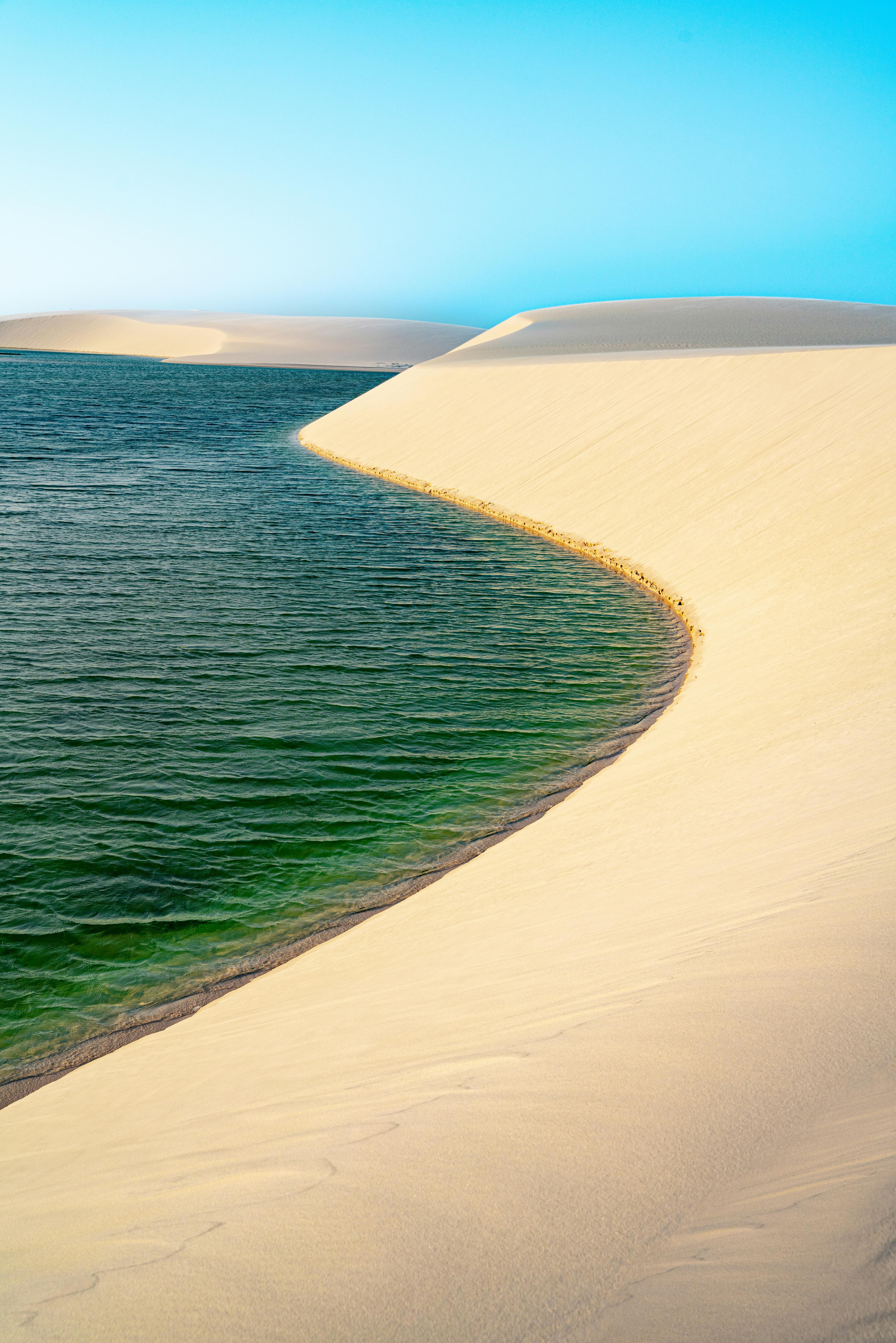 Cenário paradisíaco dos Lençóis Maranhenses