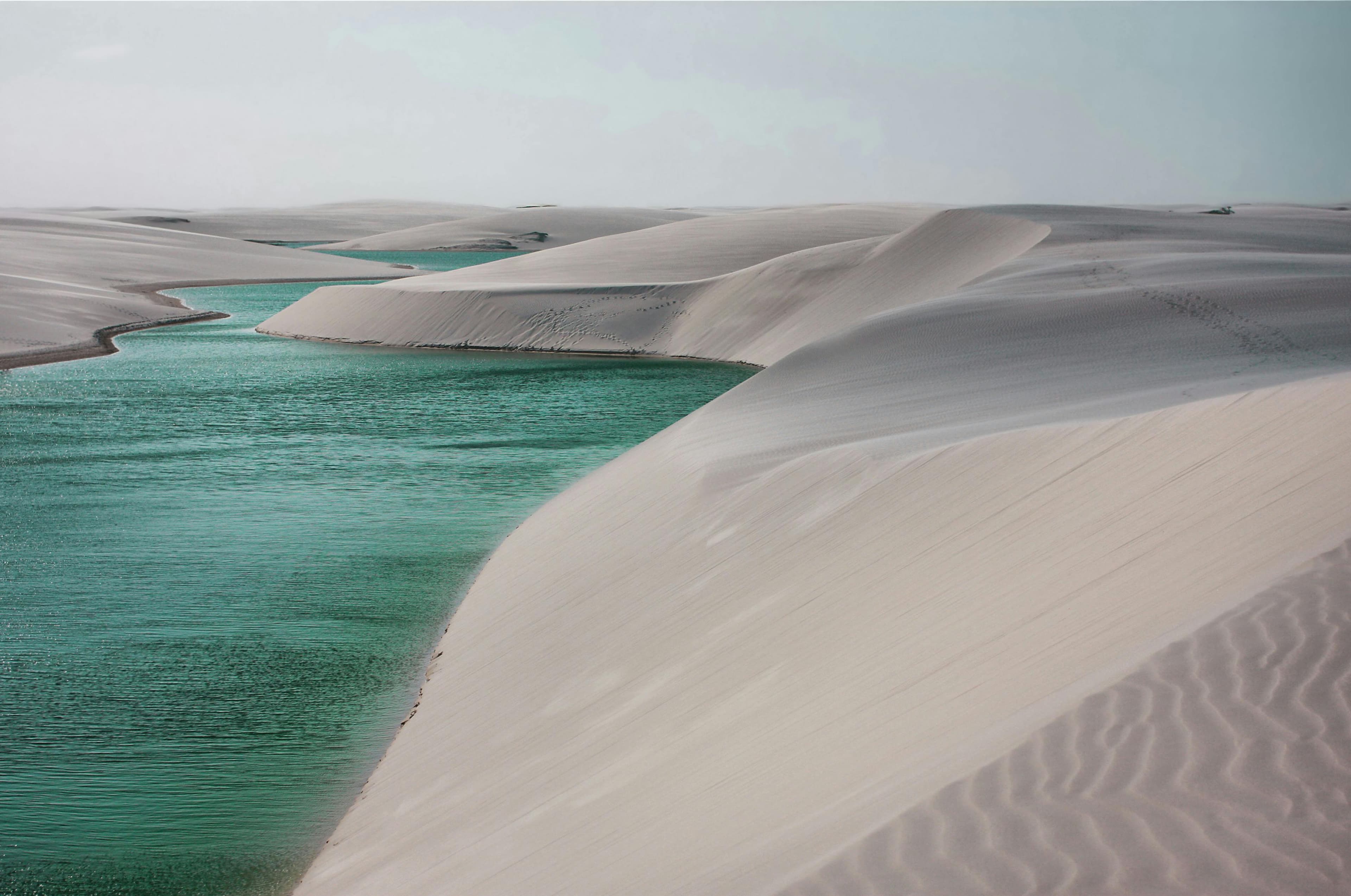 Horizonte das dunas dos Lençóis Maranhenses