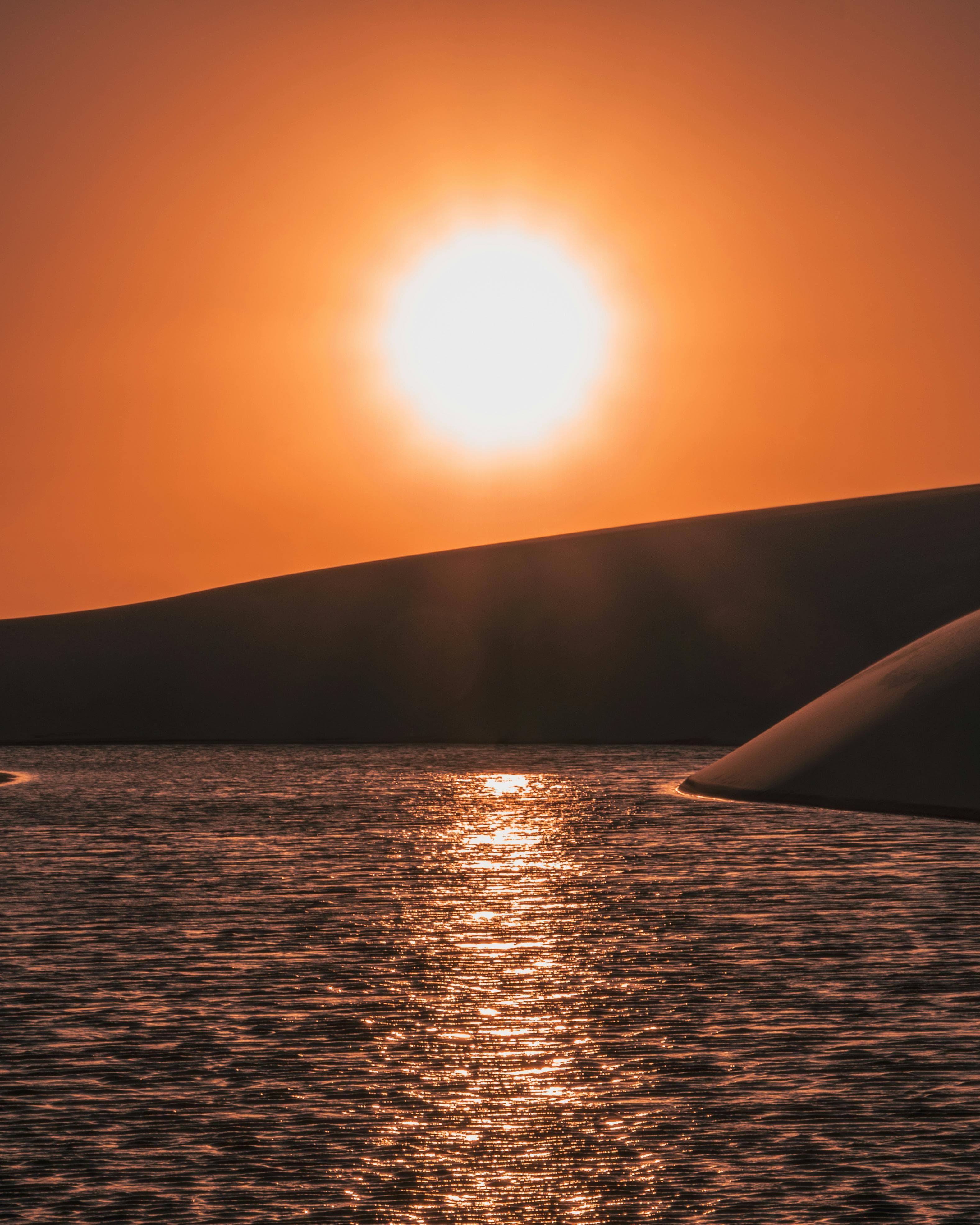 Fim de tarde nos Lençóis Maranhenses em Santo Amaro