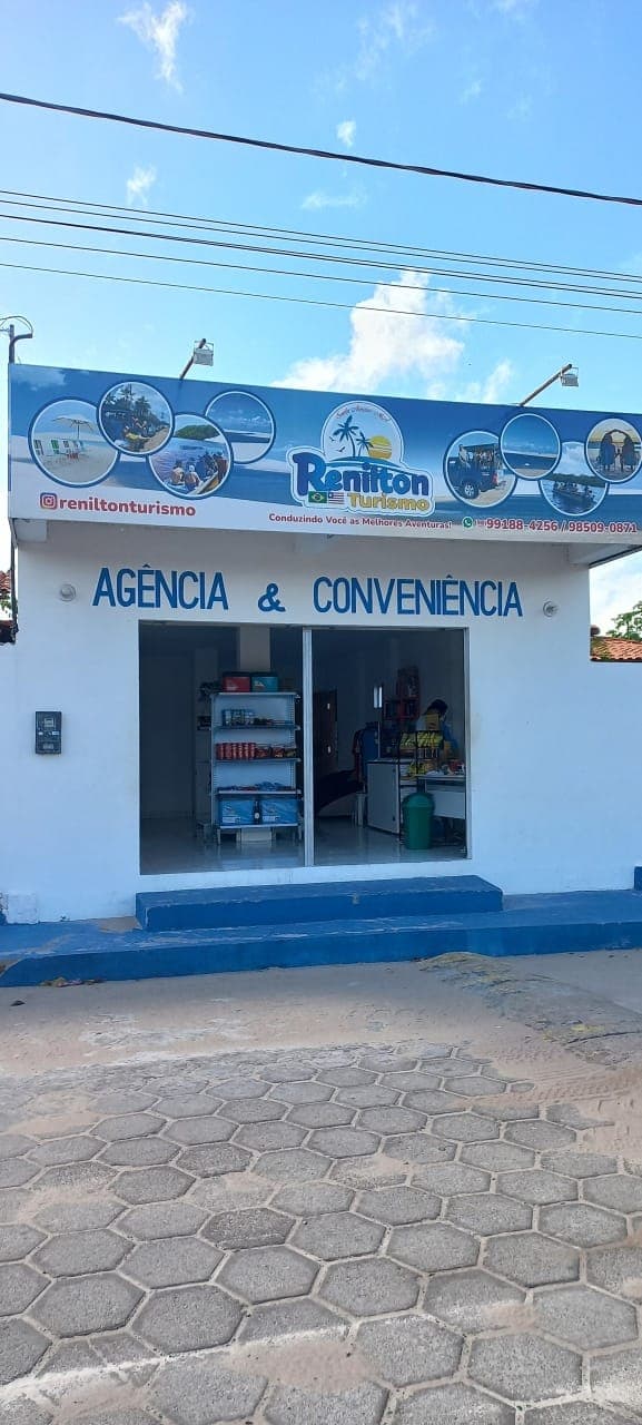 Fachada da agência Renilton Turismo em Santo Amaro do Maranhão